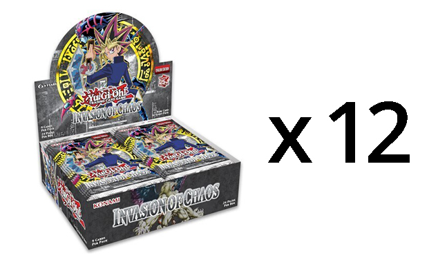 Yu-Gi-Oh Invasion of Chaos 25th Anniversary Booster Box CASE (12 Booster Boxes)